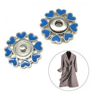 Bottoni per gioielli con bottoni automatici in metallo su misura per accessori di abbigliamento all'ingrosso 6