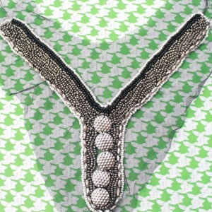 design da sposa fatto a mano in pizzo da sposa con perline di cristallo, scollo a colletto per abiti abito collana di perline a forma di V.